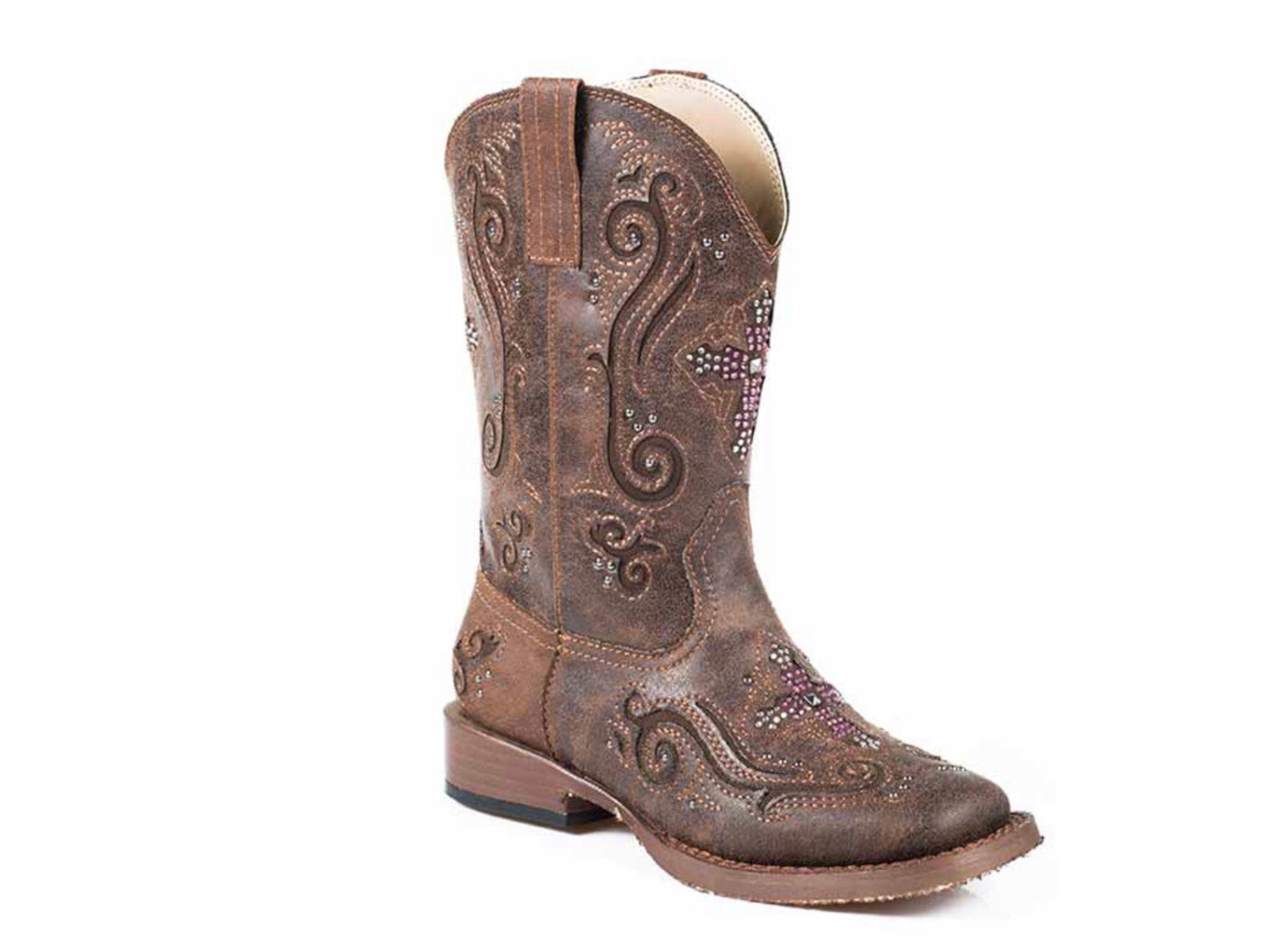 Boots Kid’s Roper Faith cross