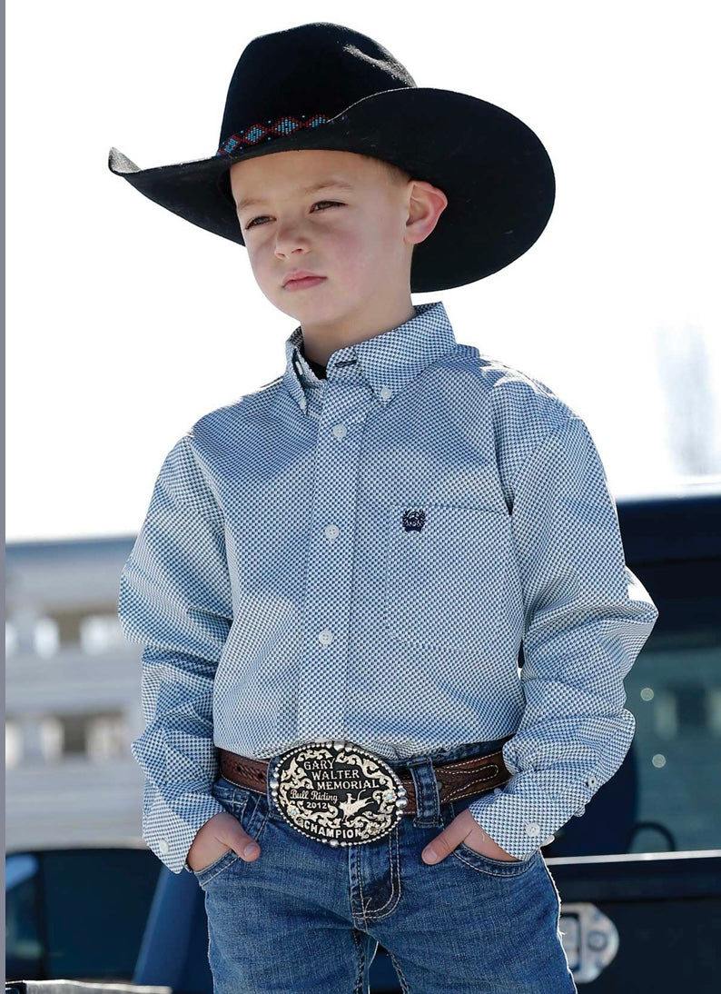 Shirts kid’s Cinch boy’s Cream Button up MTW7060268 DSUU-EE