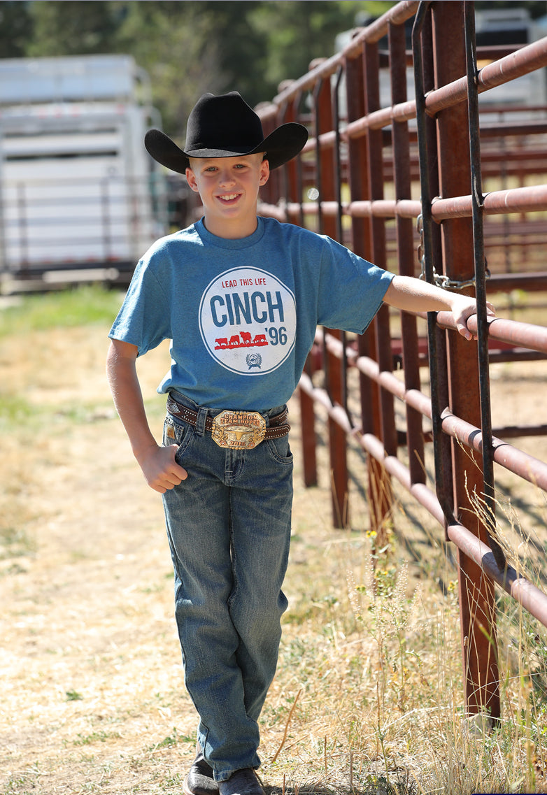 Shirts Kid’s Cinch Blue Short Sleeve Tee