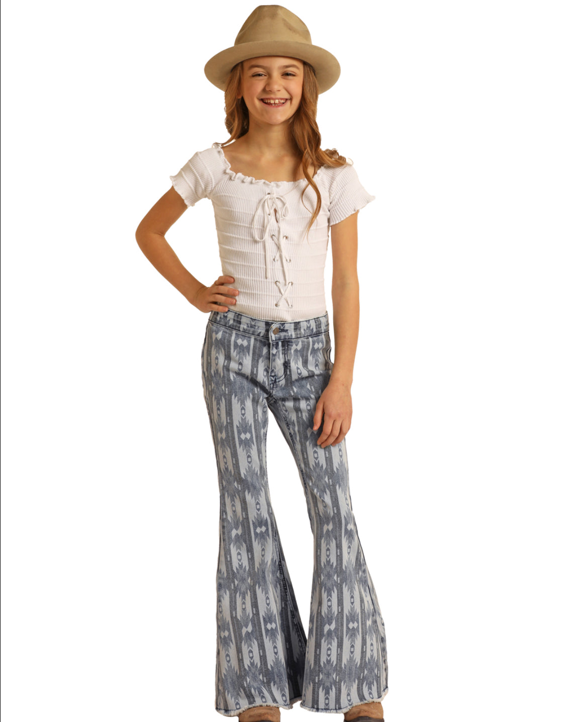 Jeans Kid’s Girls Rock & Roll Denim Bell Bottom RRGD7PRZRF
