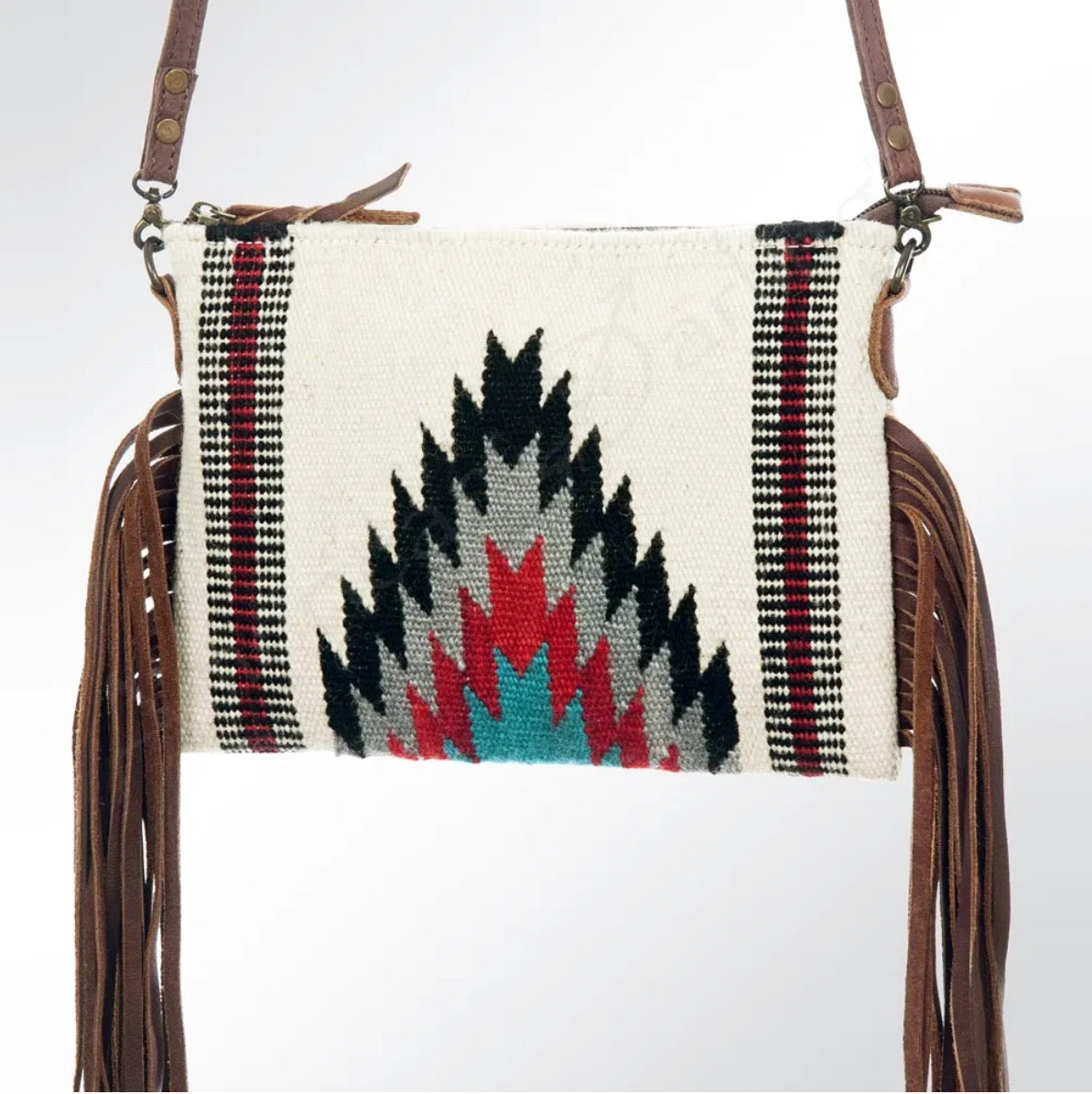 Purses American Darling Aztec Fringed Cross Body ADBG236D7