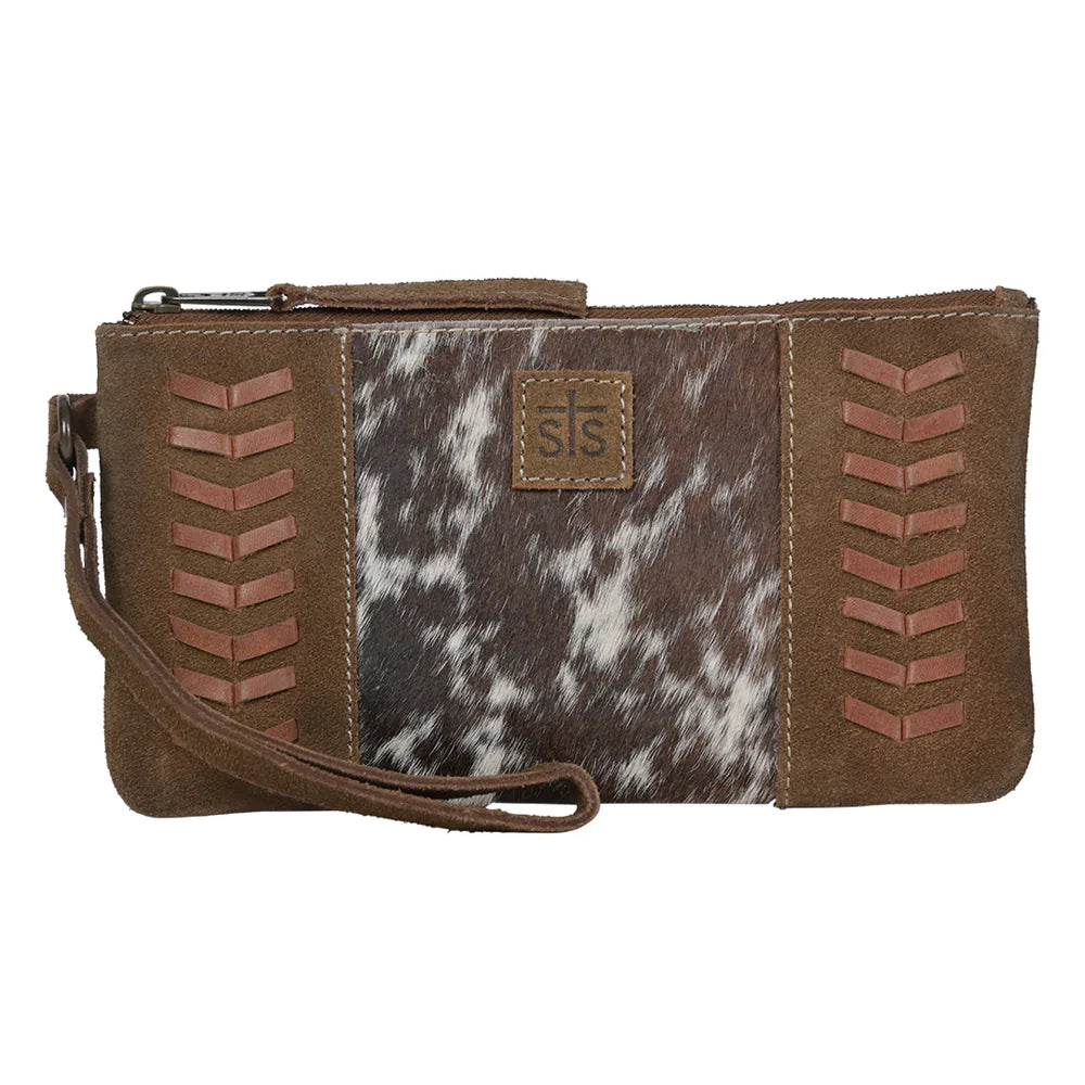 Purses Wallets STS Ranchwear Cowhide Saddle Tramp Wristlet