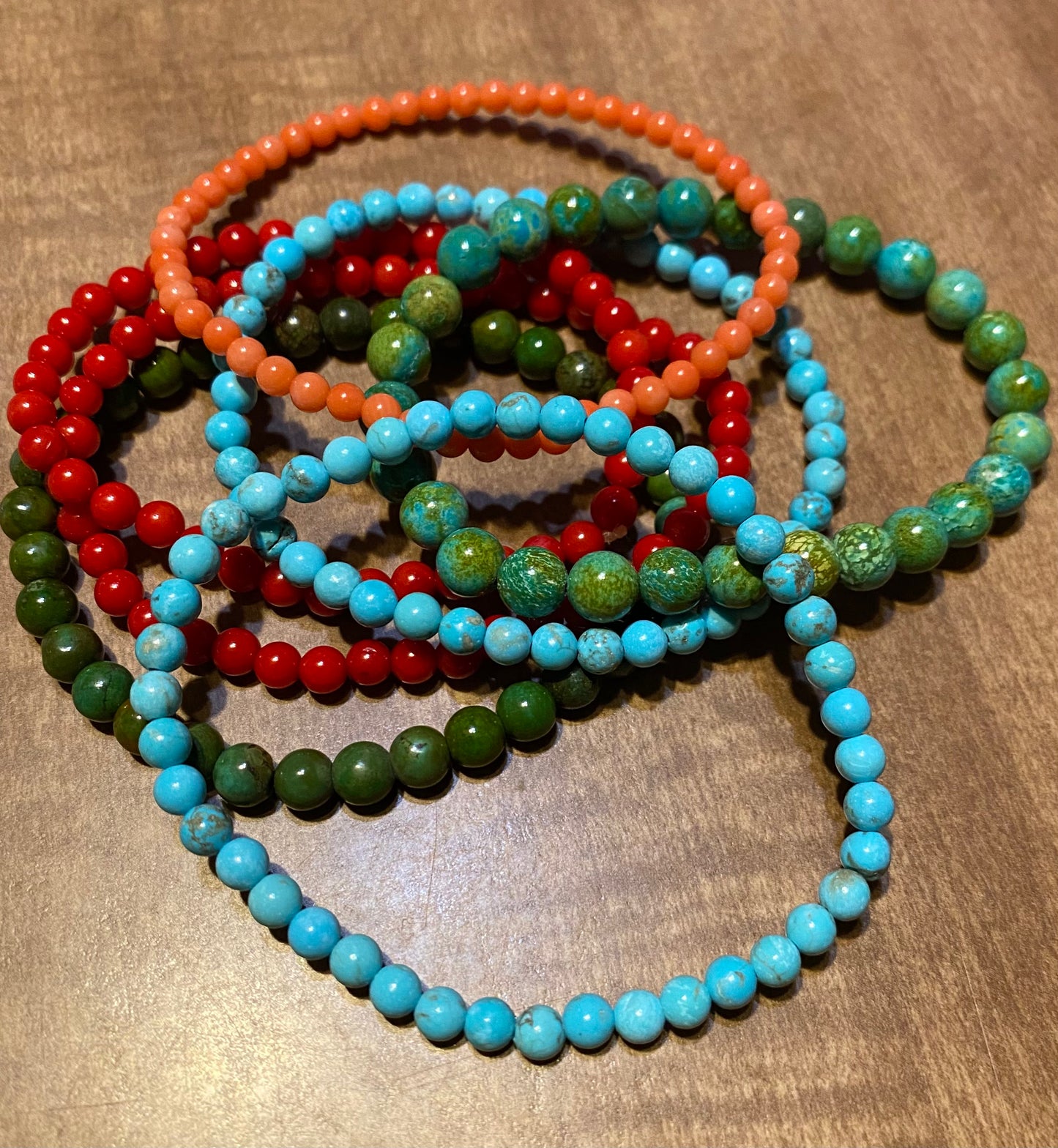 Small beaded round stone Bracelet Jewelry