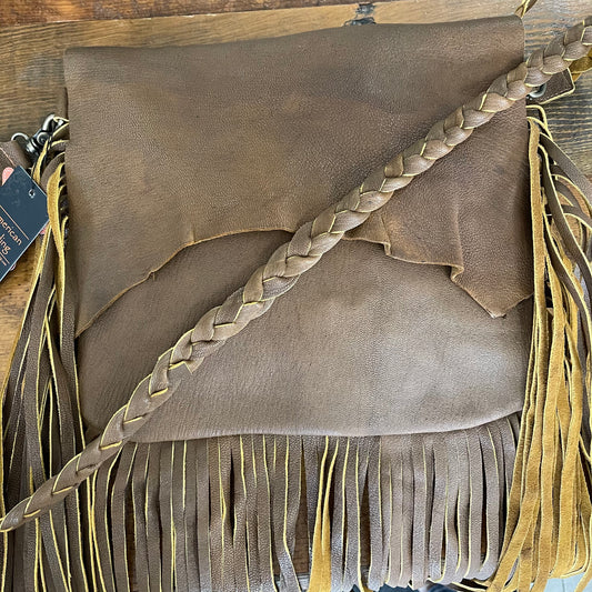 Purses American Smooth Leather Cross Body with Braided Strap ADBGZ116