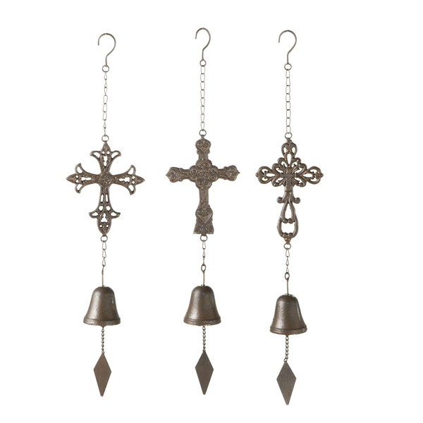 Home Decor Cross Wind Chime 131655