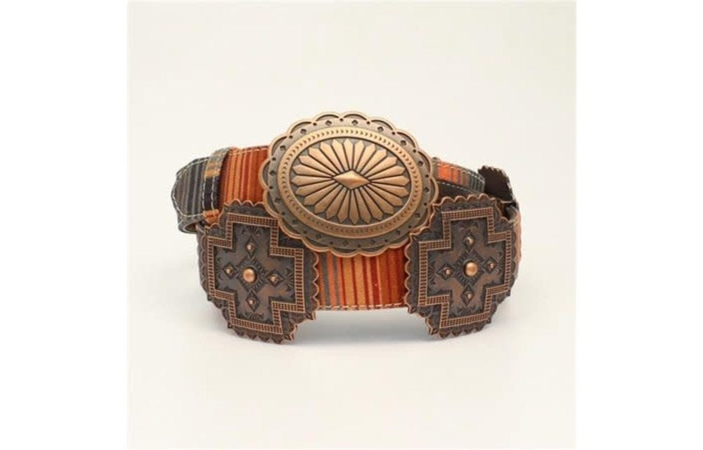 Belts Ariat Embossed Serape Cross Conch Belt A1531997