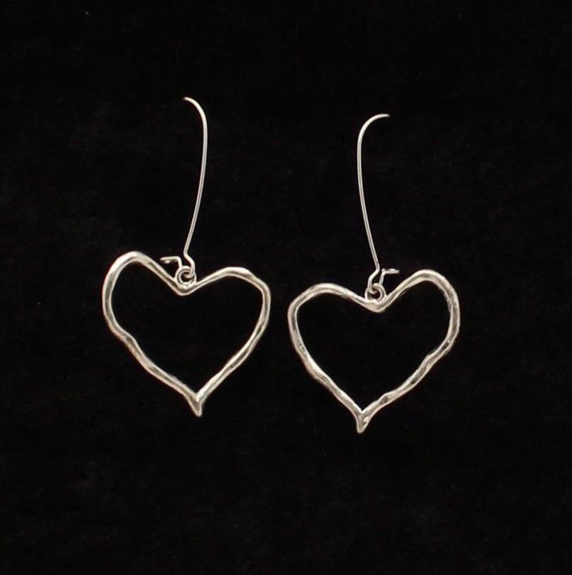 Jewelry earrings with dangling heart 30465