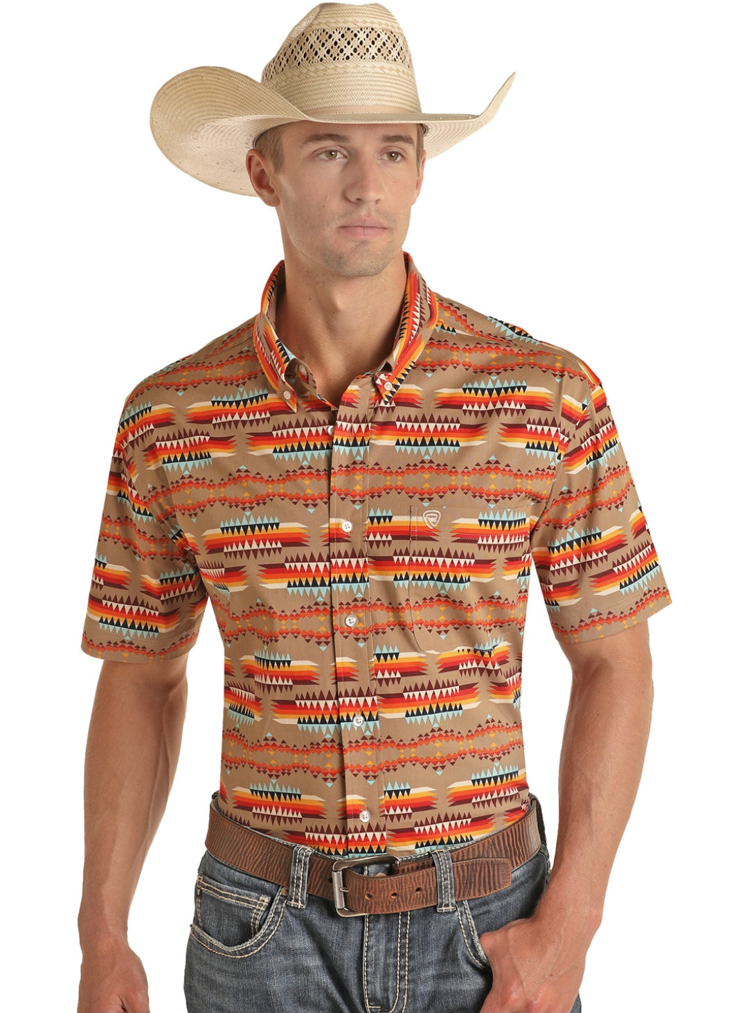 Shirt Men’s Panhandle Aztec Woven RRMS1DR0QE