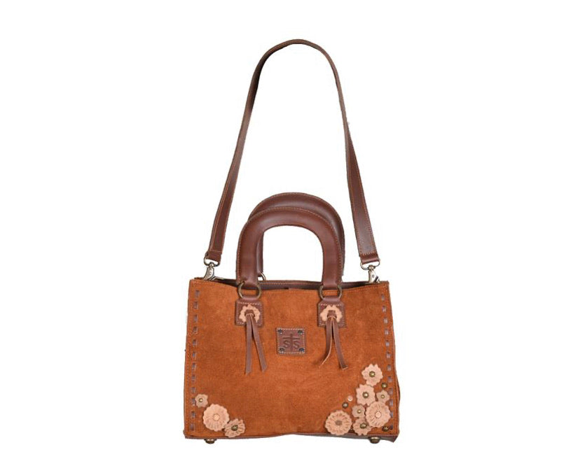 Purses STS Ranchwear Sheridan Flower Satchel STS 35414