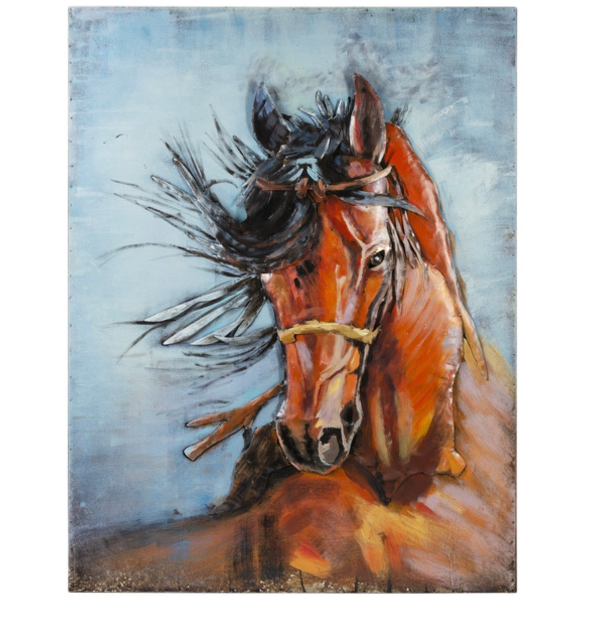 Giftware large metal/iron wall art.