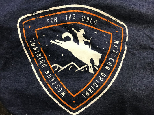 Men’s Hooey Summit Navy Crew Neck Shirts HT1546NV