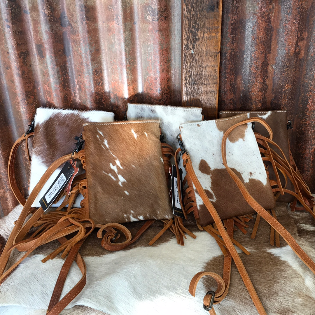 Purses American Darling Hide On Cross Body ADBGS153TAWFRNG