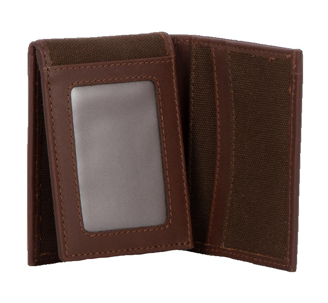 Wallet STS Chocolate Canvas Men’s Hidden Cash STS63875