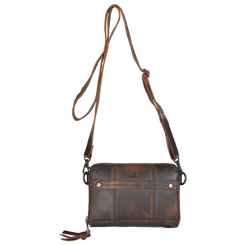Purses STS Ranchwear Weathered Leather Purse Wallet STS36046