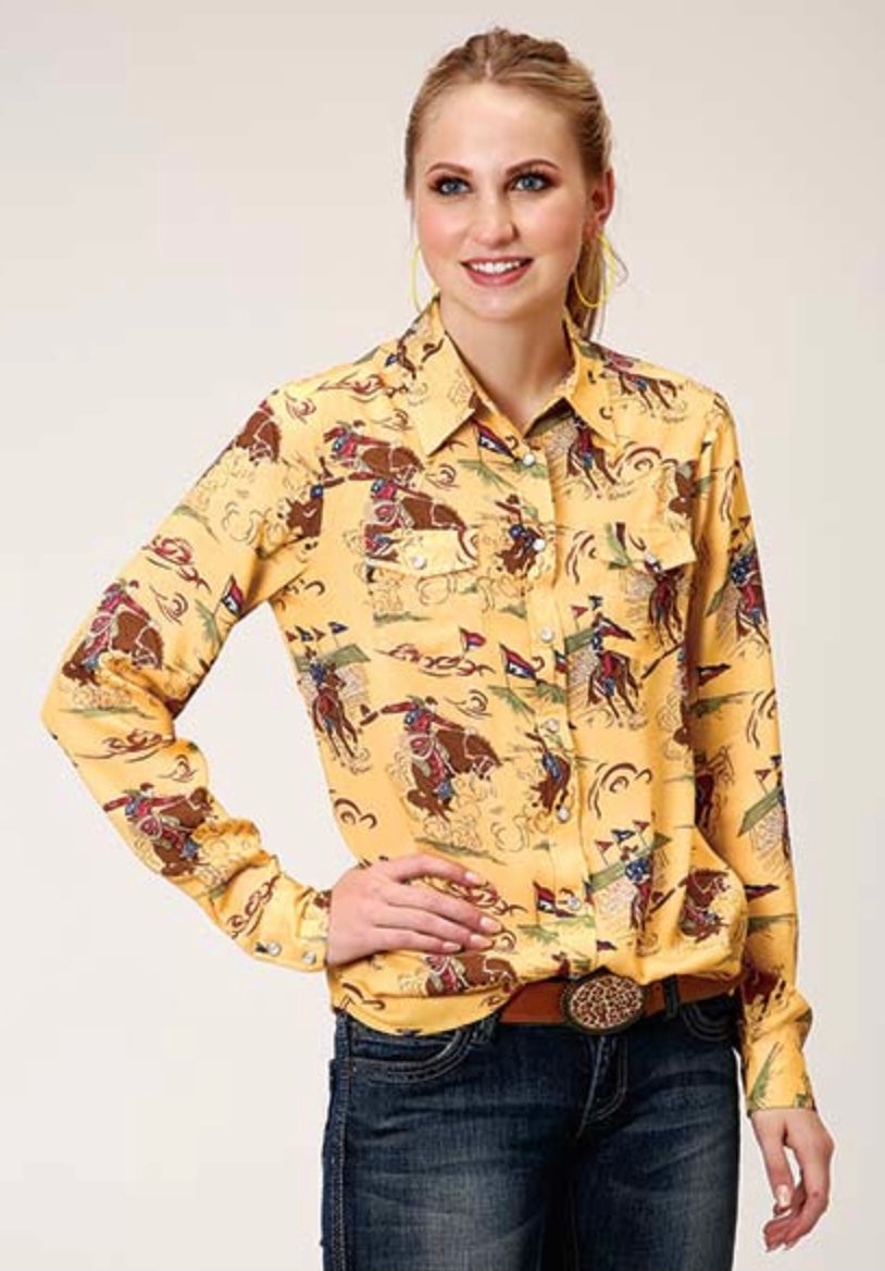 Shirts Women’s Roper 03-050-0590–6057 YE