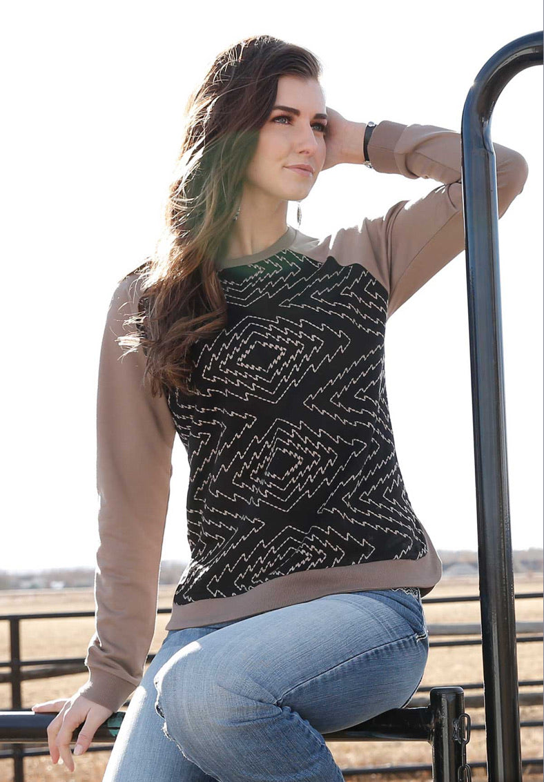 Shirts Women’s Cruel Beige Raglan Tee CWK7372001