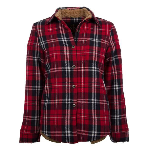 Outerwear Women’s STS Marley Red Plaid STS2749