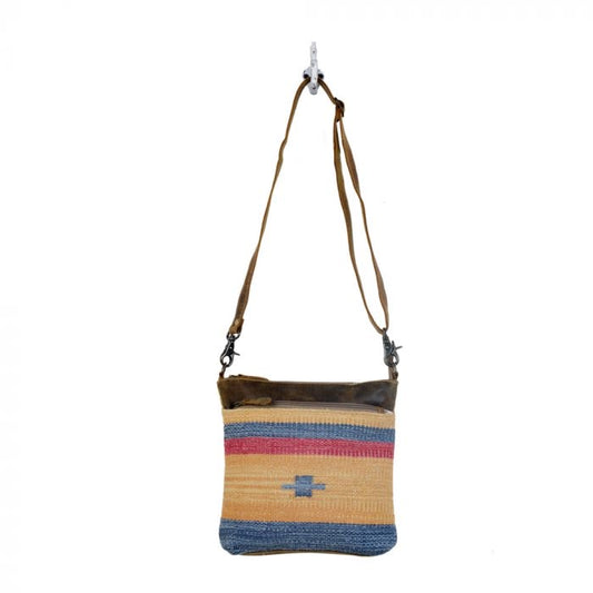 Purse Yellow/Blue Saddle Blanket Myra Bag S-3070