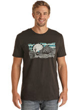 Shirts Men’s Women’s Rock & Roll Graphic Tee Black RRUT21R065