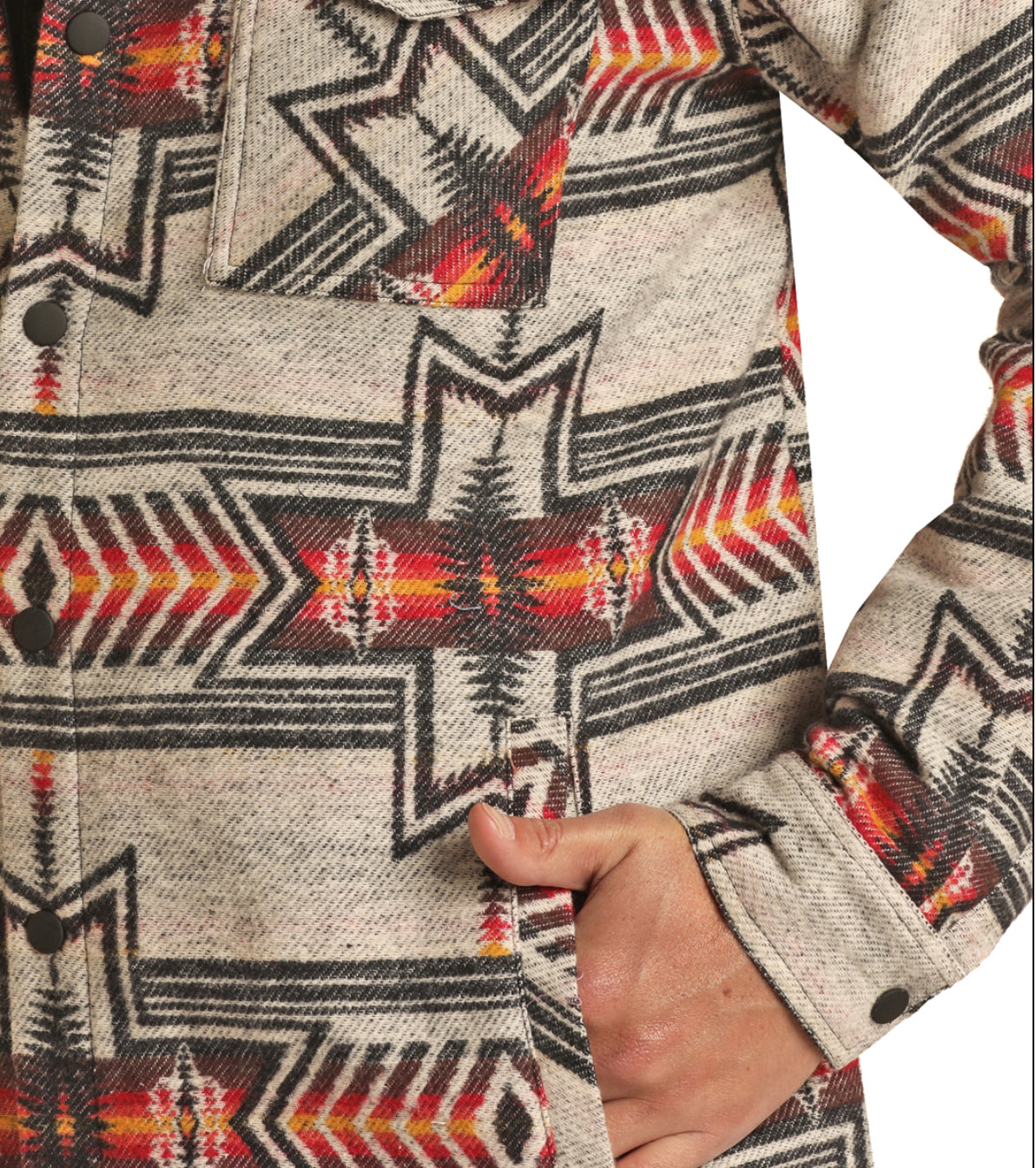 Outerwear Men’s Aztec Shirt Jacket RRMO92RZWP