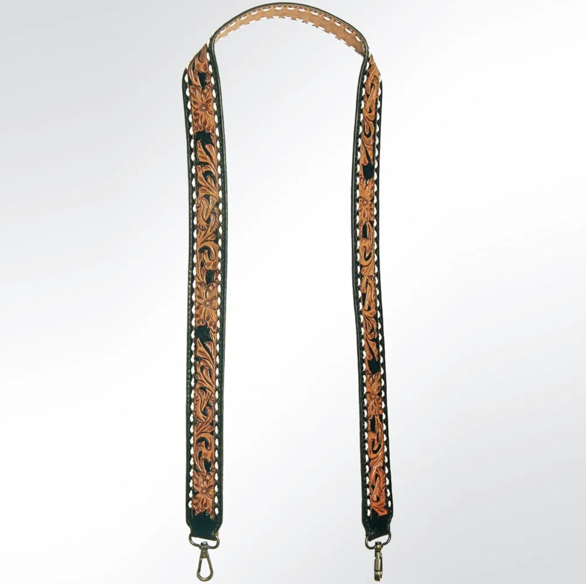 Purses Accessories American Darling Tooled Purse Strap ADSTF112WHBU