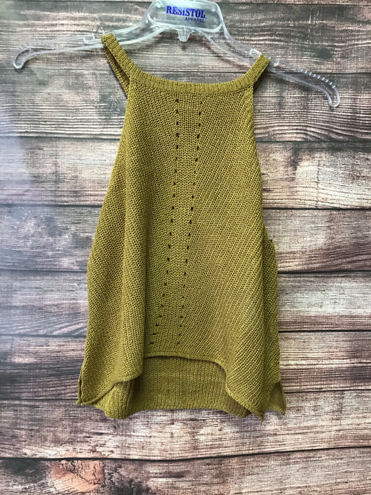 Shirts Women’s Knitted Tank Top Olive Green and Gold Colors 49_3235