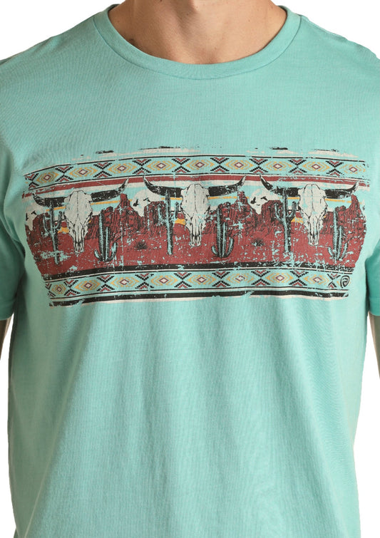 Shirts Men’s Longhorn Turquoise Tee RRMT21RZME