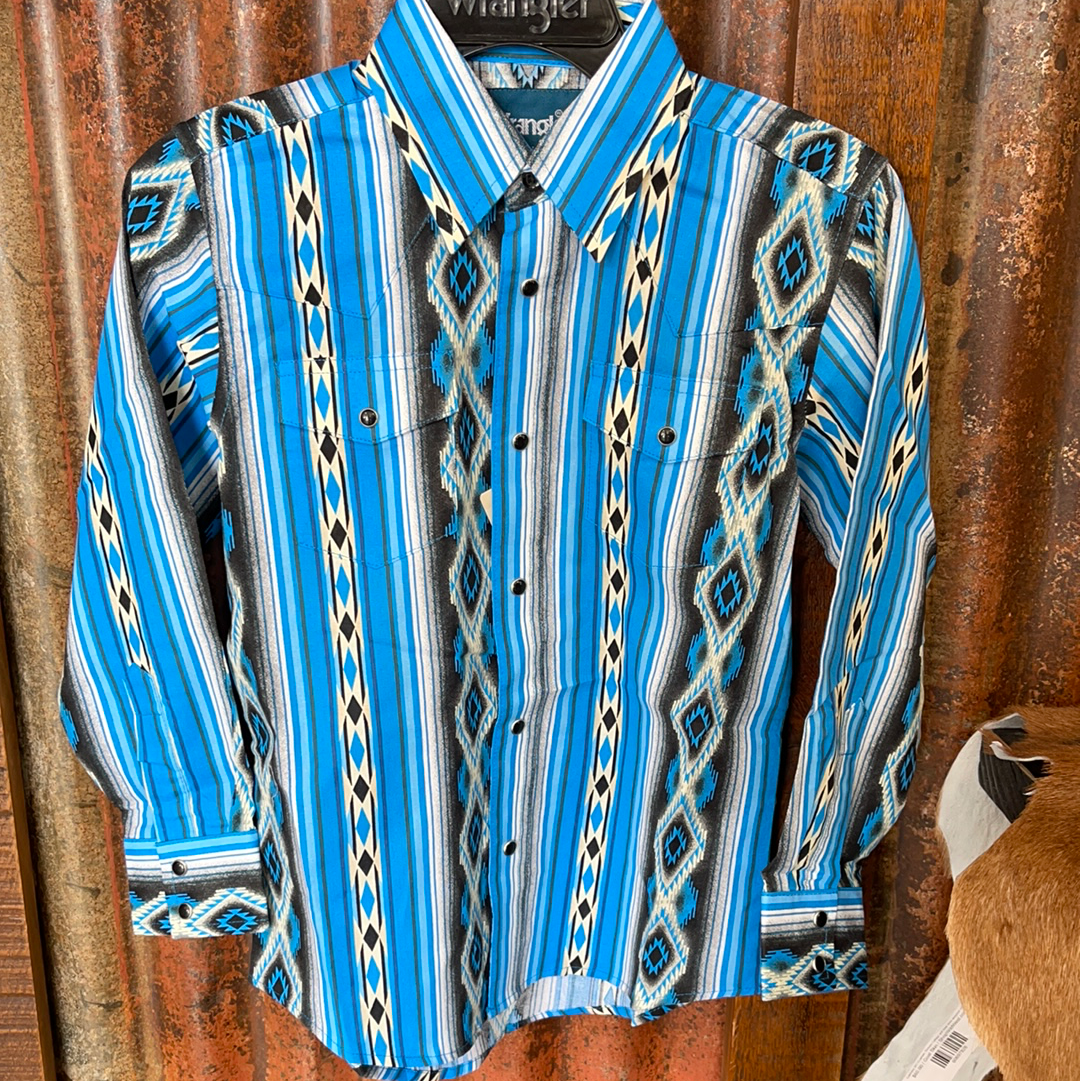 wrangler dress shirts Shirts Kid’s Wrangler Classic Fit Snap L/S Shirt BC1285M