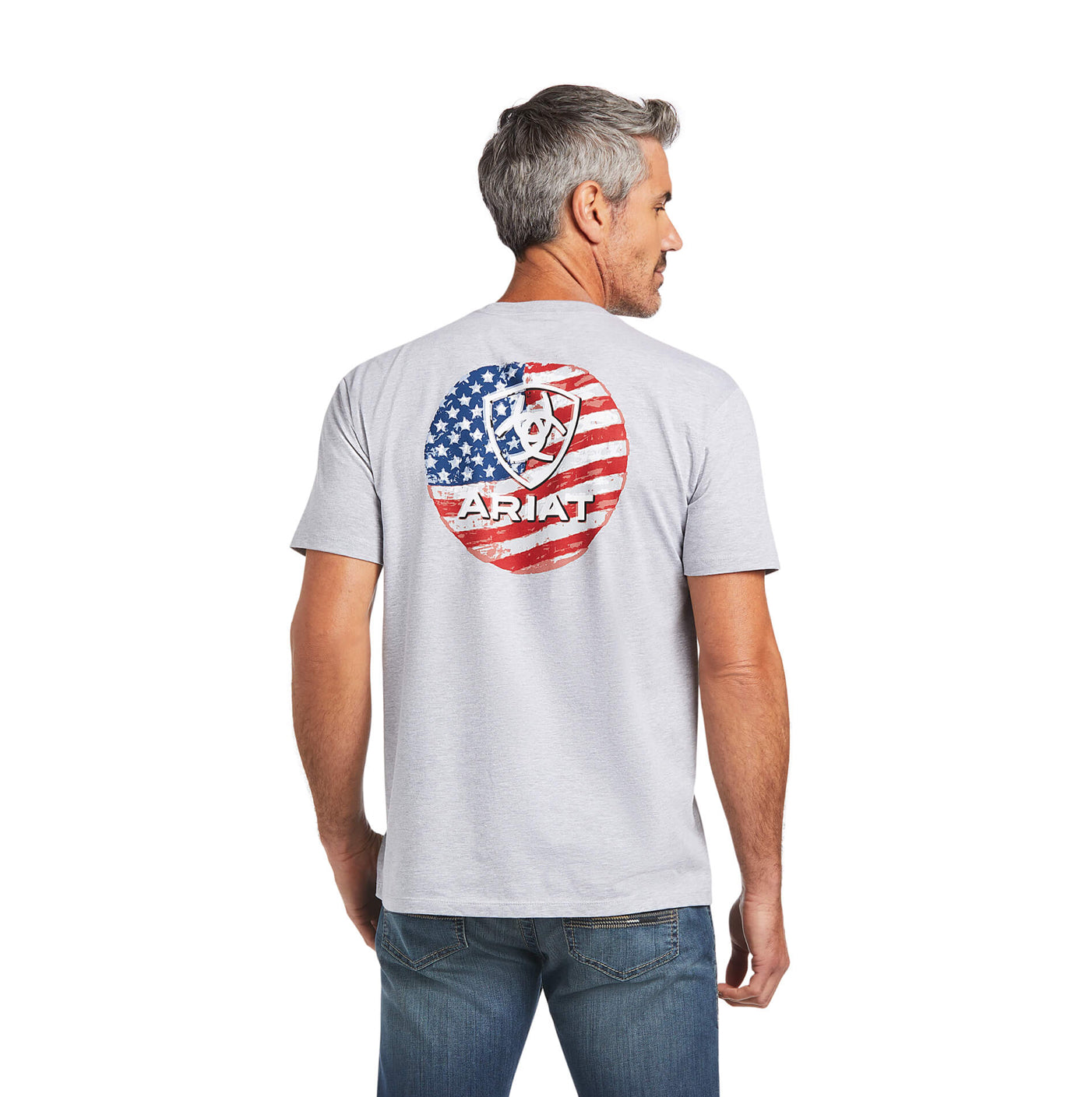 Shirts Men’s Ariat Flag Circle T-Shirt 10039929 ; DFKO-EE