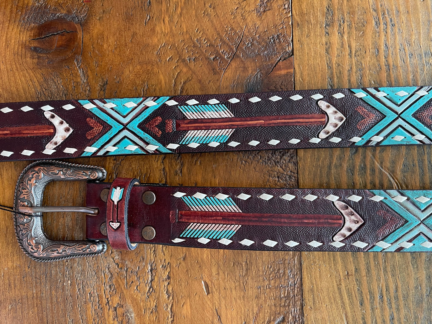 Belts Women’s American Darling Arrow Embossing w/ Buckstitch ADBLF-104