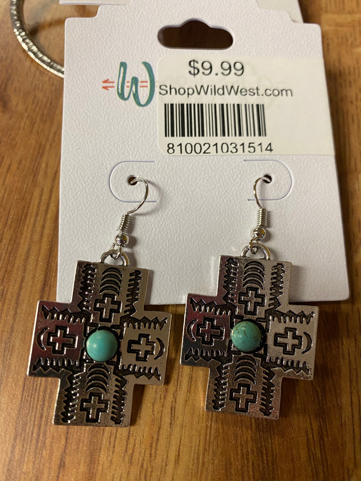 Earrings Turquoise French Wire E562