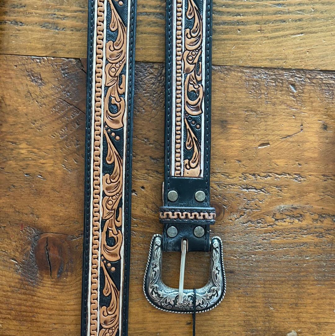 Belts Women’s American Darling Leather Swirl Embossed ADBLF109