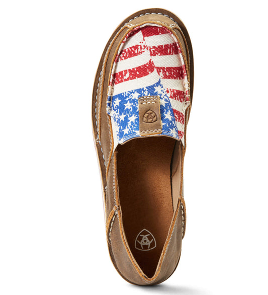 Shoes Women’s Ariat Cruiser Brown Bomber Distressed Flag 10040359