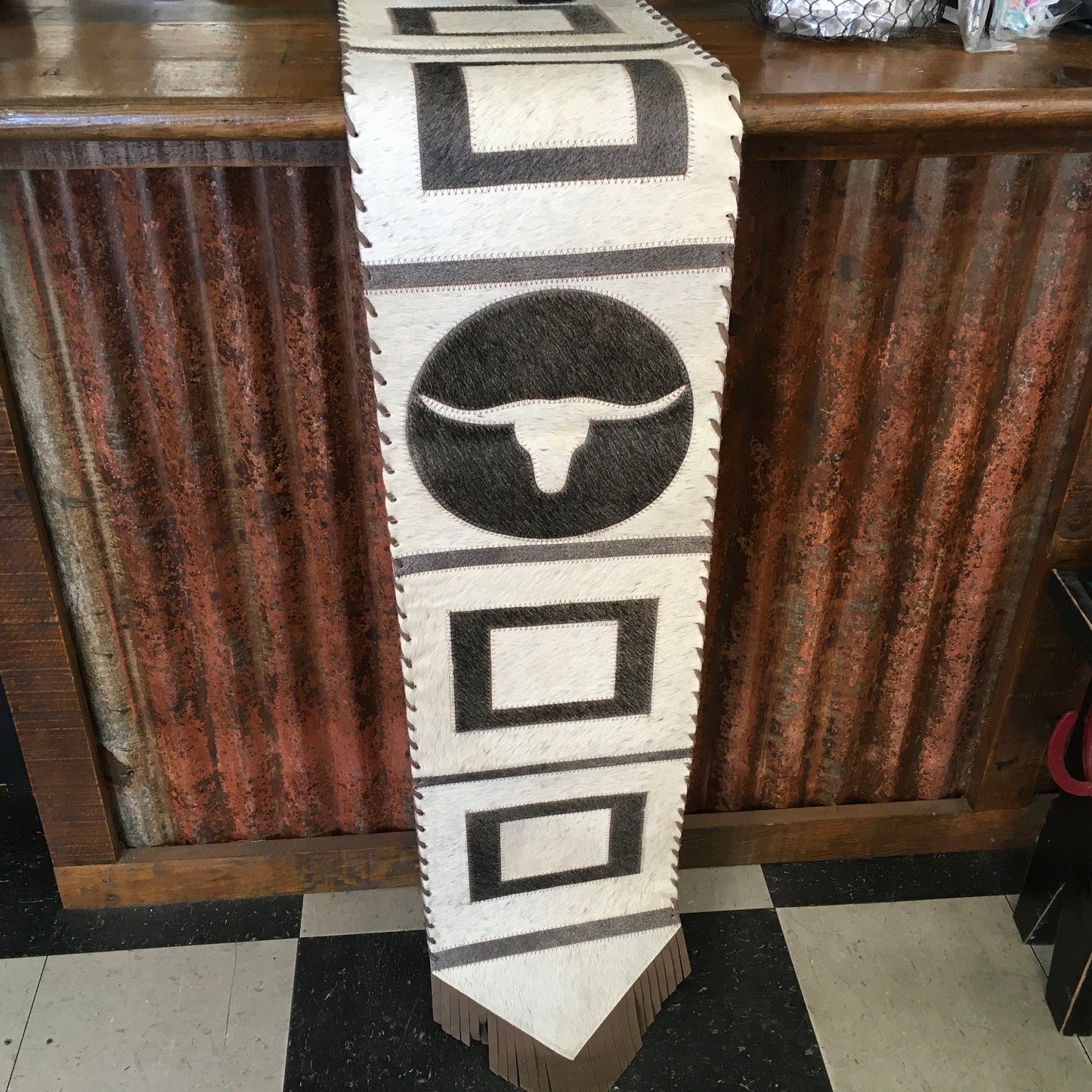 Home decor cowhide table runner giftware 64878007. 64878006. 64878005 cowhides