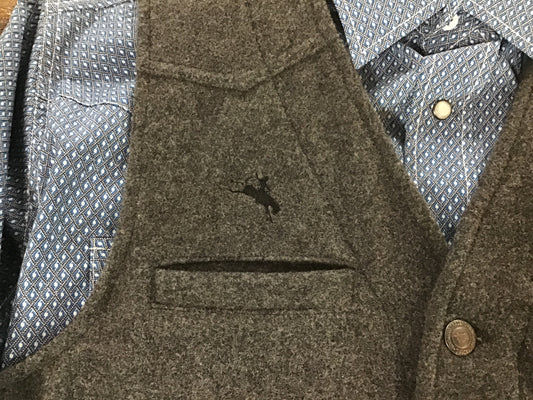 Outerwear Men’s Wool Wyoming Vest Charcoal Grey