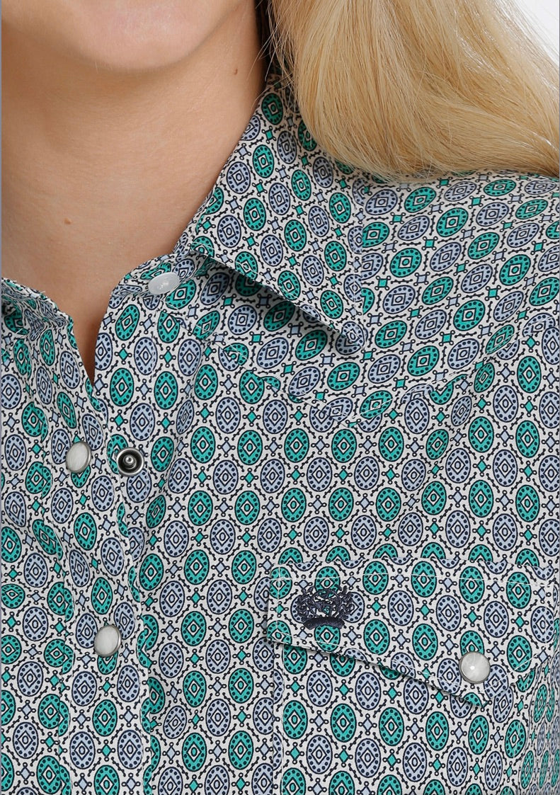 Shirts Women’s Cinch Long Sleeve Multi-Color Pearl-Snap MSW9201031