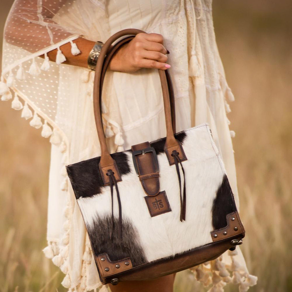 Purses STS Cowhide Belt Tote STS38110