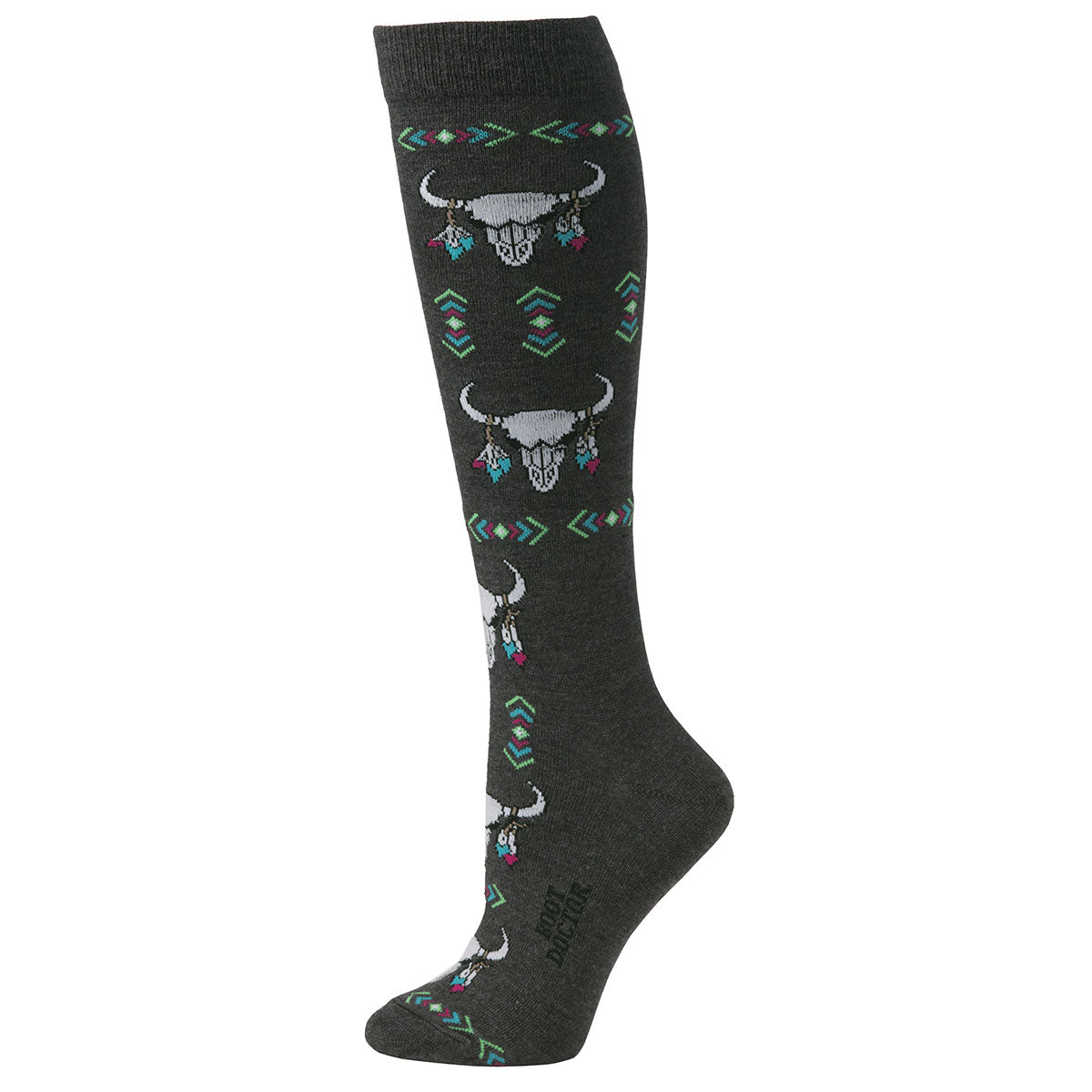 BOOT DOCTOR LADIES OTC SOCKS SKULL GREY 0417006 Women’s Socks