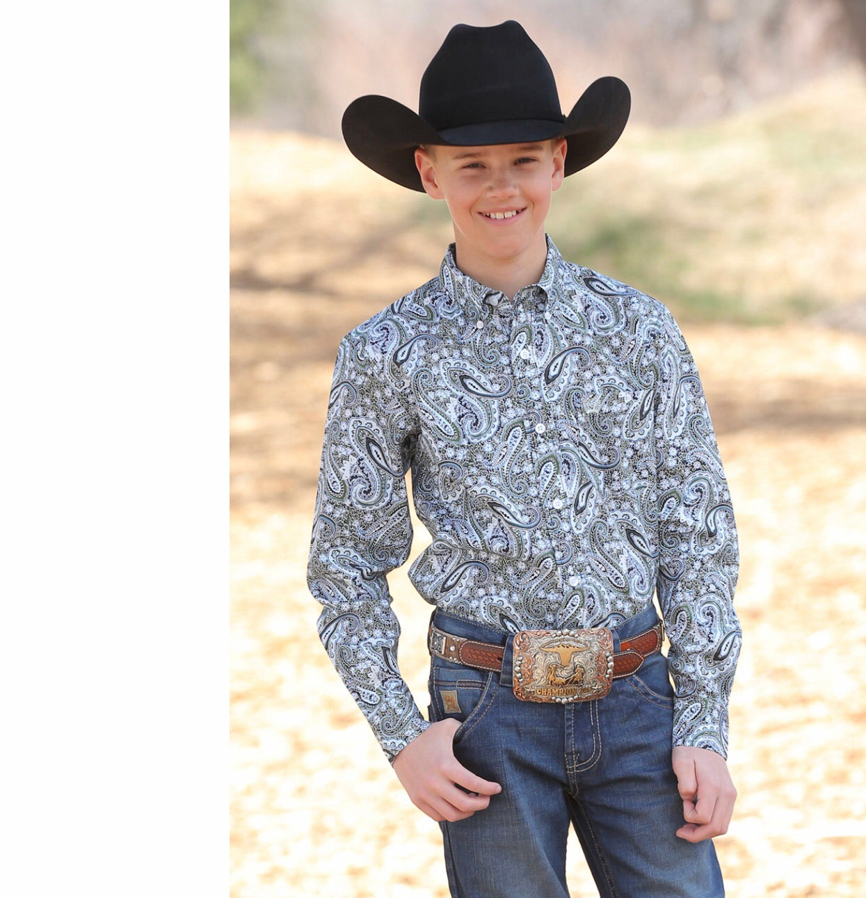 Shirts Kid’s boys Cinch shirt paisley print