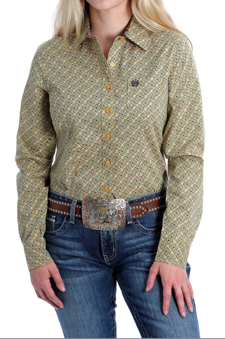 Shirts Women’s Cinch Mustard Button Up MSW9164163