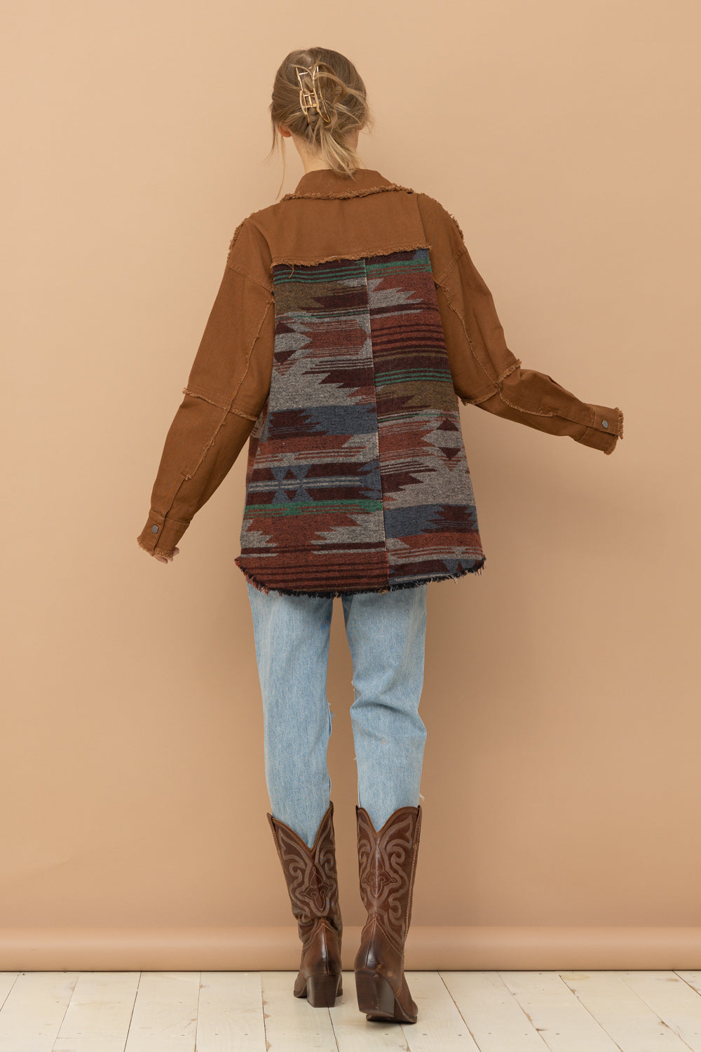 Outerwear Women’s Vintage Aztec Print Coat