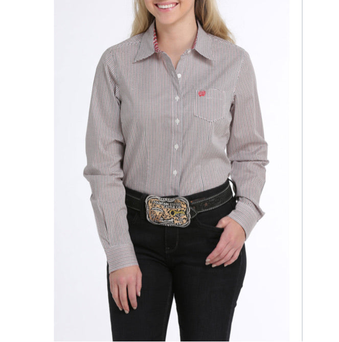 Shirts Women’s Cinch pink and grey geo print MSW9164122