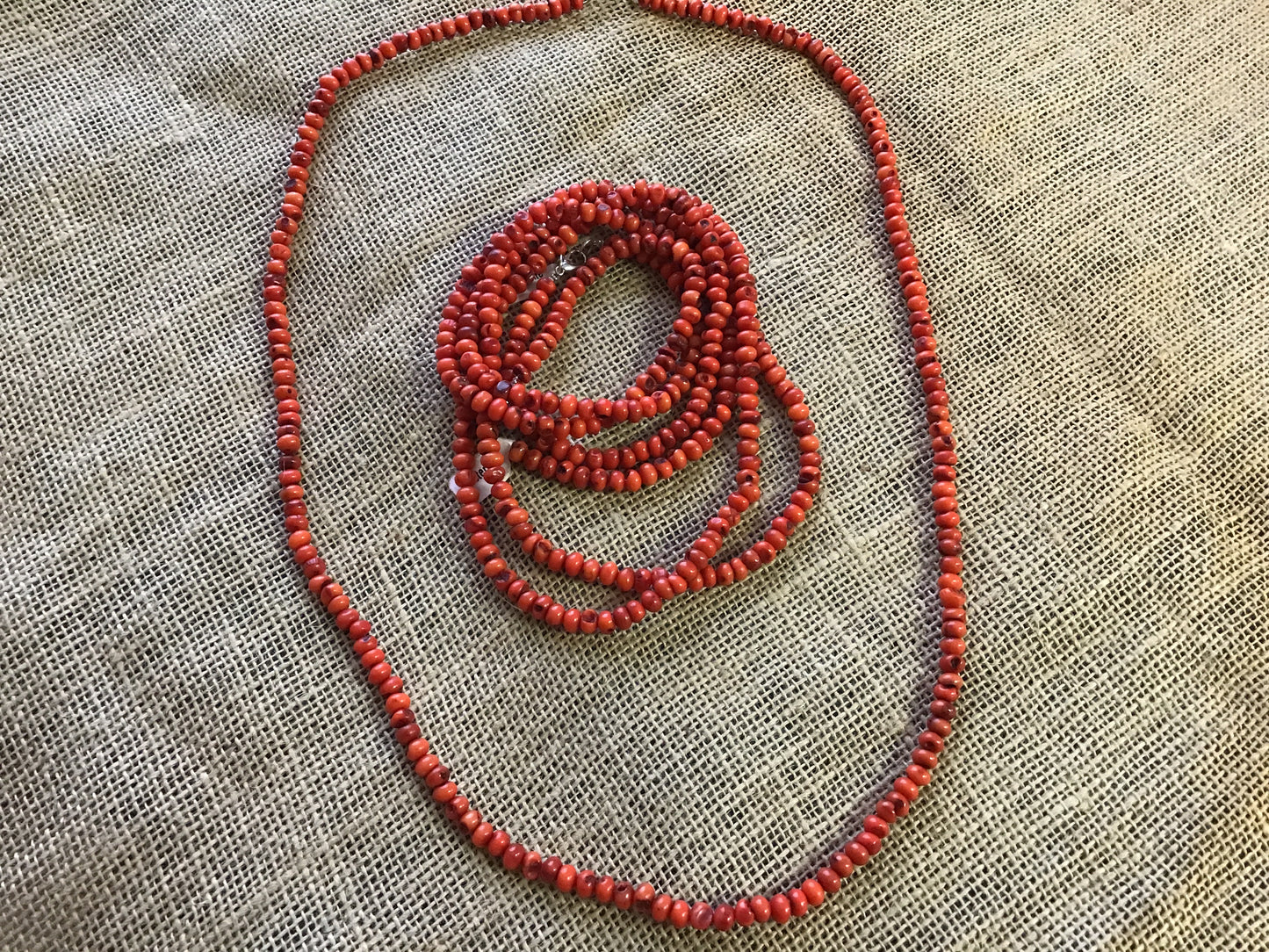 Red bead necklace