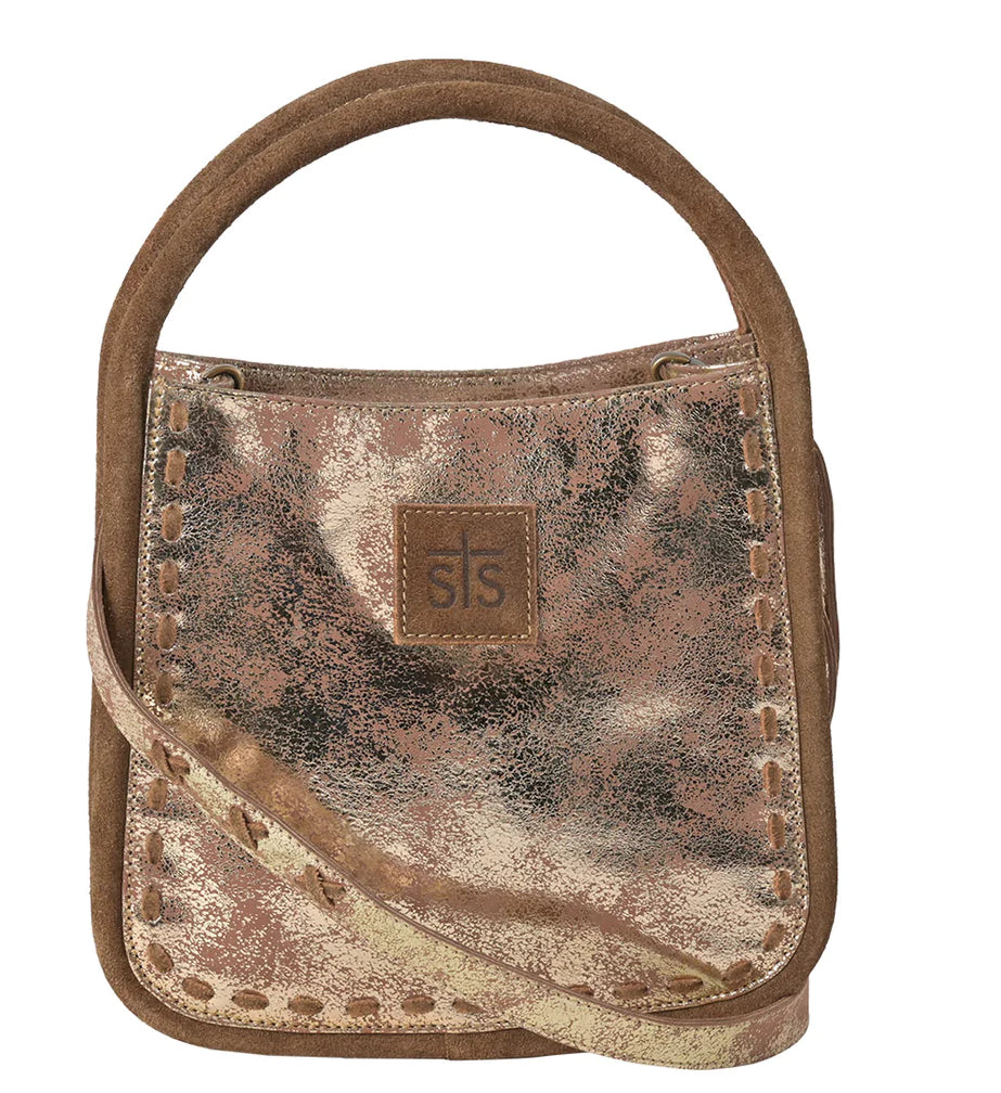 Purses STS Ranchwear Flaxen Roan Sugar Satchel STS31226