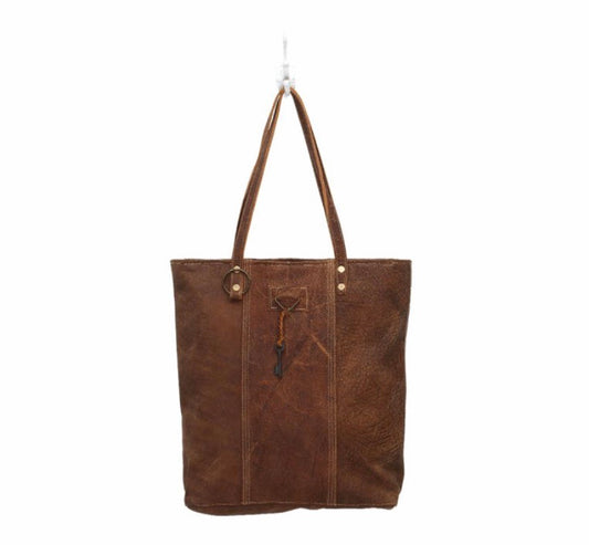 Purse Myra Bag RING & KEY LEATHER BAG S-0793