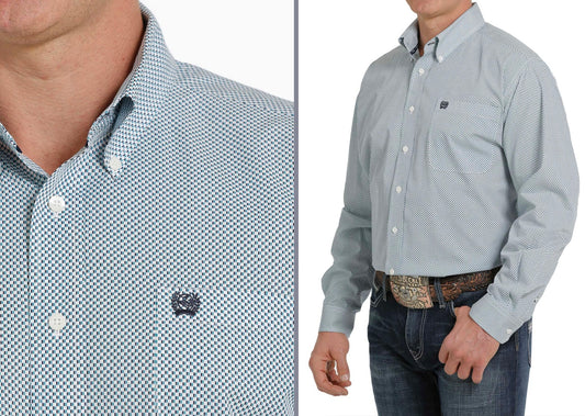 Shirts Men's Cinch Cream MTW1105305 FOUU-EE