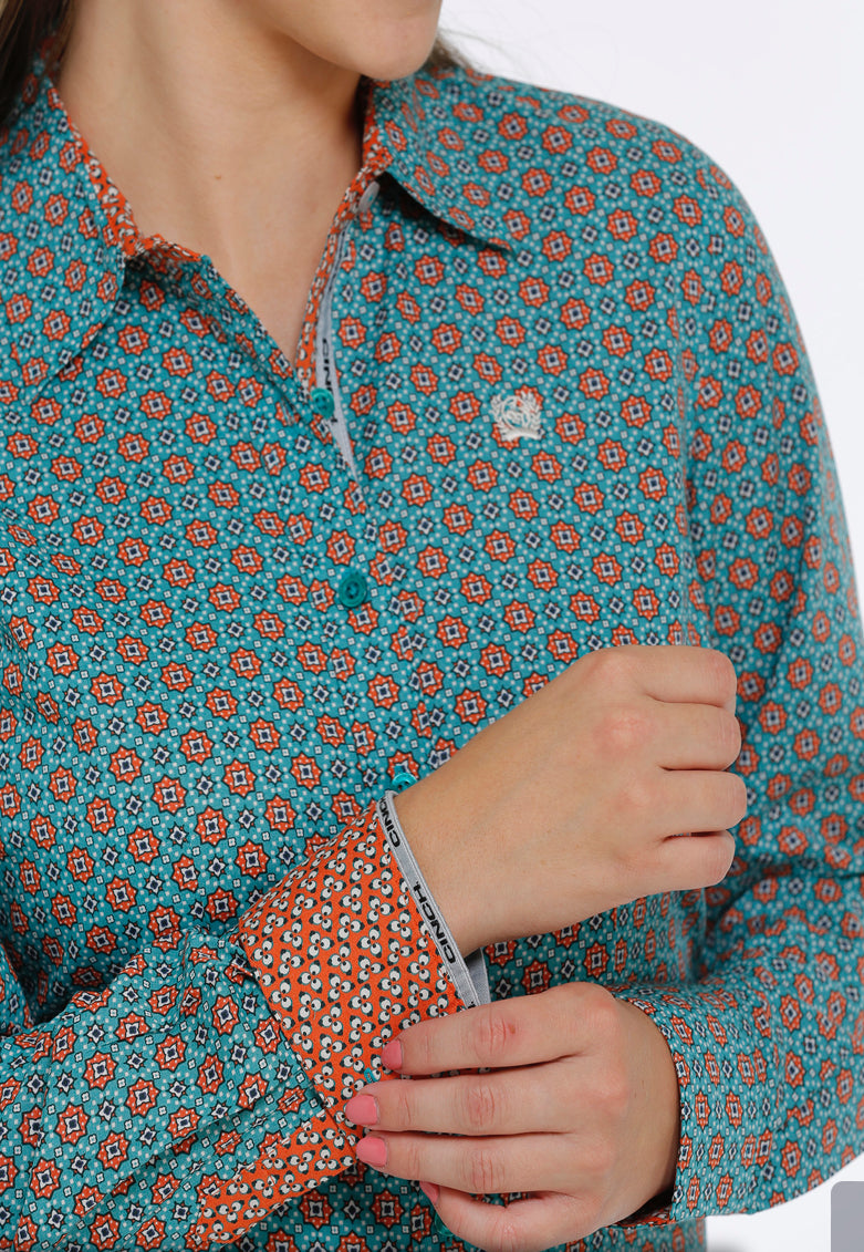 Shirts Women’s Cinch Long Sleeve Button Up MSW9165024