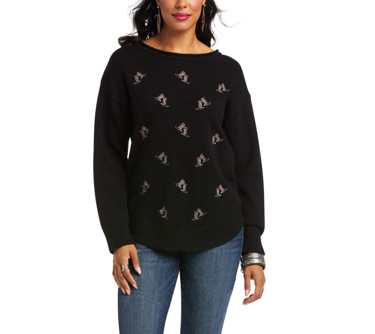 Outerwear Women’s ARIAT All Boots Sweater 10037896