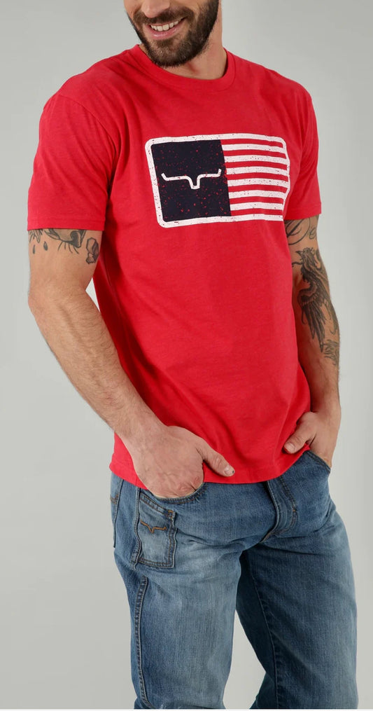 Shirts Tee Shirts Mens Kimes American Trucker Tee Red