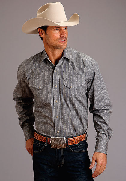 Men’s Shirts Stetson Gray